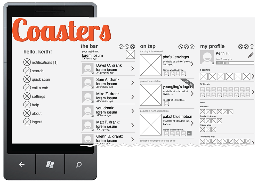 Coasters Windows Phone App